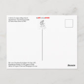 Carte Postale La fille de Gibson à vélo (Dos)