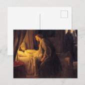 Carte Postale La fille de Jairus par Carl Bloch (Devant / Derrière)