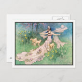 Carte Postale La fille de la coupe-bois par Warwick Goble (Devant / Derrière)