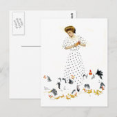 Carte Postale La fille de l'agriculteur de Coles Phillips (Devant / Derrière)