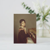 Carte Postale La fille de l'artiste au piano (Debout devant)