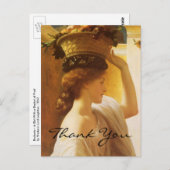 Carte Postale La fille de Leighton avec un panier de fruits (Devant / Derrière)