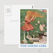 Carte Postale La fille de l'oie (Devant / Derrière)
