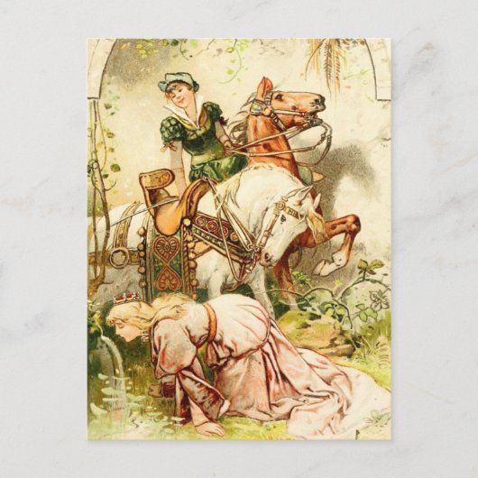 Carte Postale La fille de l'oie (Devant)