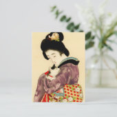 Carte Postale La fille du commerçant par Mizuno Tashikata (Debout devant)