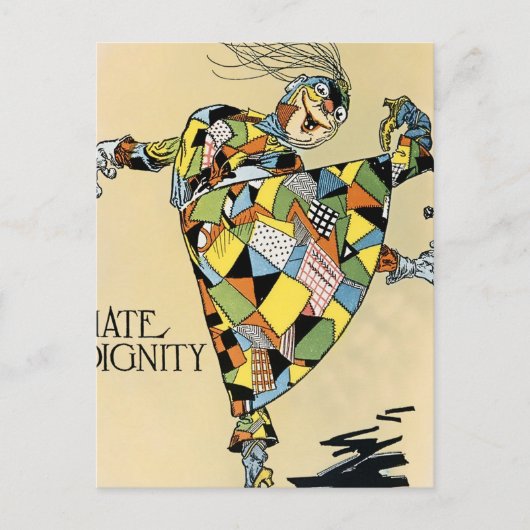 Carte Postale « La fille en patchwork déteste la dignité » de Jo (Devant)