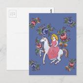 Carte Postale La fille et la licorne (Devant / Derrière)