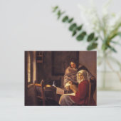 Carte Postale La fille interrompue à sa musique (Debout devant)