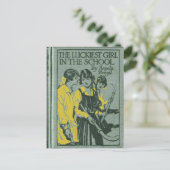 Carte Postale La fille la plus chanceuse à l'école (Debout devant)