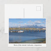 Carte Postale La fin du monde, Ushuaia, Argentine (Devant / Derrière)