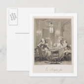 Carte Postale La Fine Supper, 1781, gravée par I.S. Helman (17 (Devant / Derrière)