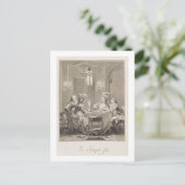 Carte Postale La Fine Supper, 1781, gravée par I.S. Helman (17 (Debout devant)