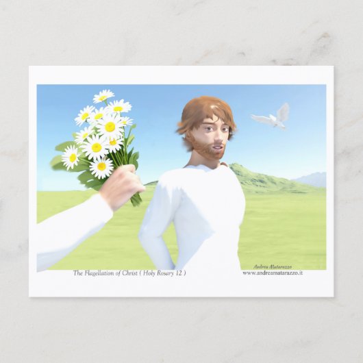 Carte Postale La Flagellation du Christ (Devant)