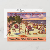 Carte Postale La Floride, il est grand d'être dedans (Devant / Derrière)