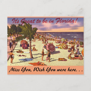 Carte Postale La Floride, il est grand d'être dedans