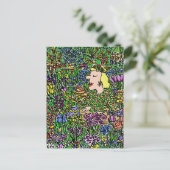 Carte Postale La Floriste Camouflée sur une (Debout devant)