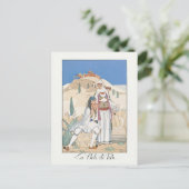 Carte Postale La flûte de Pan par George Barbier (1923) (Debout devant)