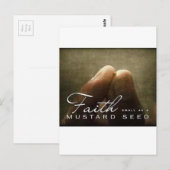 Carte Postale La Foi Aussi Petite Qu'Une Graine De moutarde (Devant / Derrière)