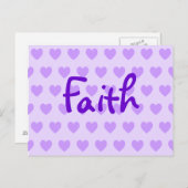 Carte Postale La foi en pourpre (Devant / Derrière)