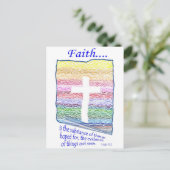 Carte Postale La foi est la substance des choses Espérées pour.. (Debout devant)