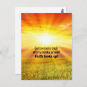 Carte Postale La foi lève les yeux ! (Devant / Derrière)