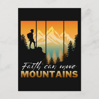 Carte Postale La foi peut déplacer des montagnes