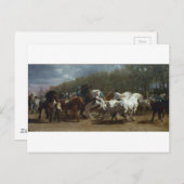 Carte Postale La foire de cheval par Rosa Bonheur (Devant / Derrière)