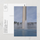 Carte Postale la fontaine (Devant / Derrière)