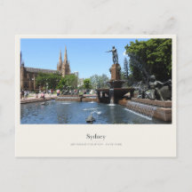 La fontaine Archibald et la cathédrale St Marys, S