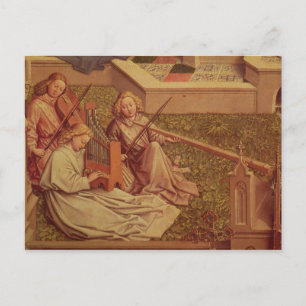 Carte Postale La Fontaine de Grace, détail de trois anges