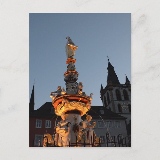 Carte Postale La fontaine de St Peter dans le Trier (Devant)