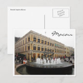 Carte Postale la fontaine du sénateur macau (Devant / Derrière)