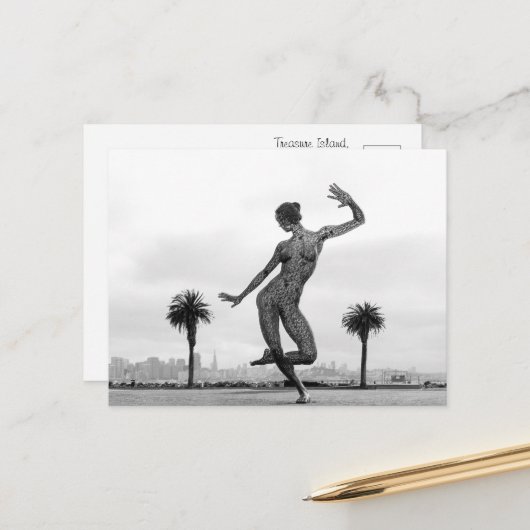 Carte Postale La force d'une femme (Devant/Arrière en situation)