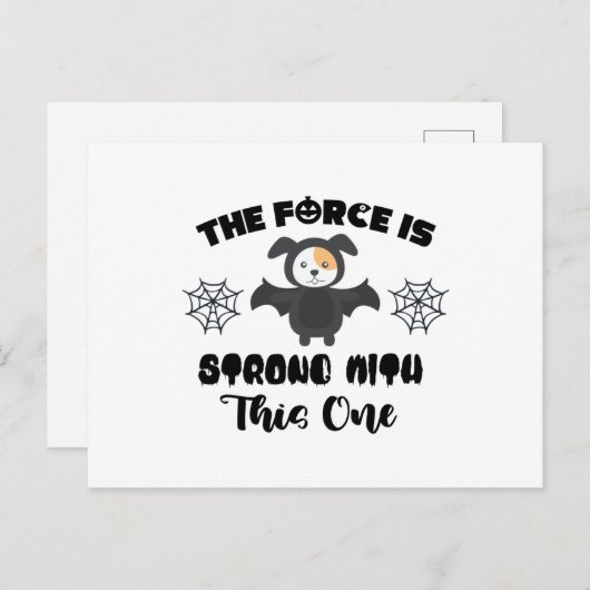 Carte Postale La force est forte avec celle-ci (Devant / Derrière)