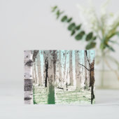 Carte Postale La forêt de Birch (Debout devant)