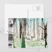Carte Postale La forêt de Birch (Devant / Derrière)
