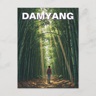 Carte Postale La forêt de Damyang Bamboo Corée du Sud
