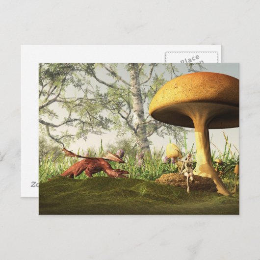 Carte Postale La forêt de Fairytale (Devant / Derrière)