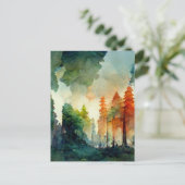 Carte Postale La forêt (nature) (Debout devant)