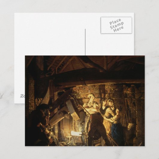 Carte Postale La Forge de fer, 1772 (Devant / Derrière)