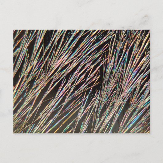 Carte Postale La forme du parfum : cristaux de coumarine (Devant)