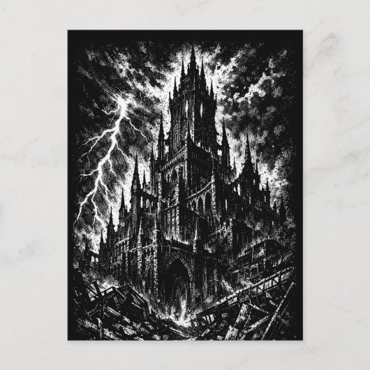 Carte Postale La Forteresse Noire par BurnsInHell (Devant)