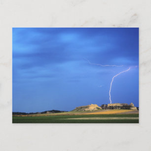 Carte Postale La foudre frappe les collines Wildcat près de