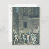 Carte Postale La foule dans les rues de Paris (Devant / Derrière)