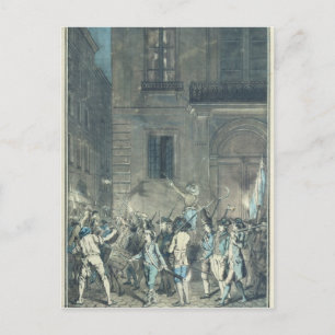 Carte Postale La foule dans les rues de Paris