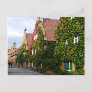 Carte Postale La Fuggerei, Augsbourg, Allemagne