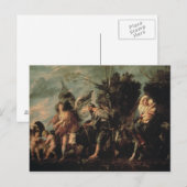 Carte Postale La fuite en Egypte, XVIIe siècle (Devant / Derrière)