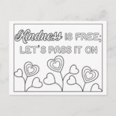 Carte Postale La gentillesse est libre Couleur moi (Devant)