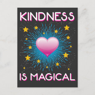 Carte Postale La gentillesse est magique Inspirational Rainbow