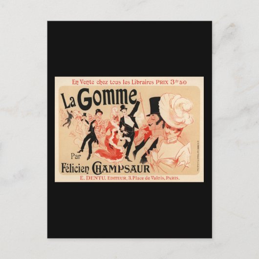 Carte Postale La Gomme (Devant)